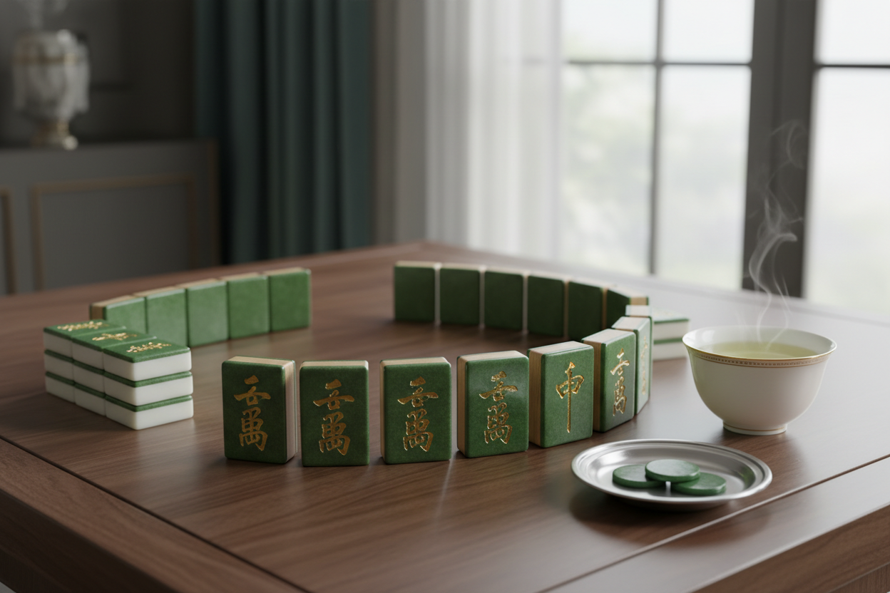 Elegant mahjong tiles